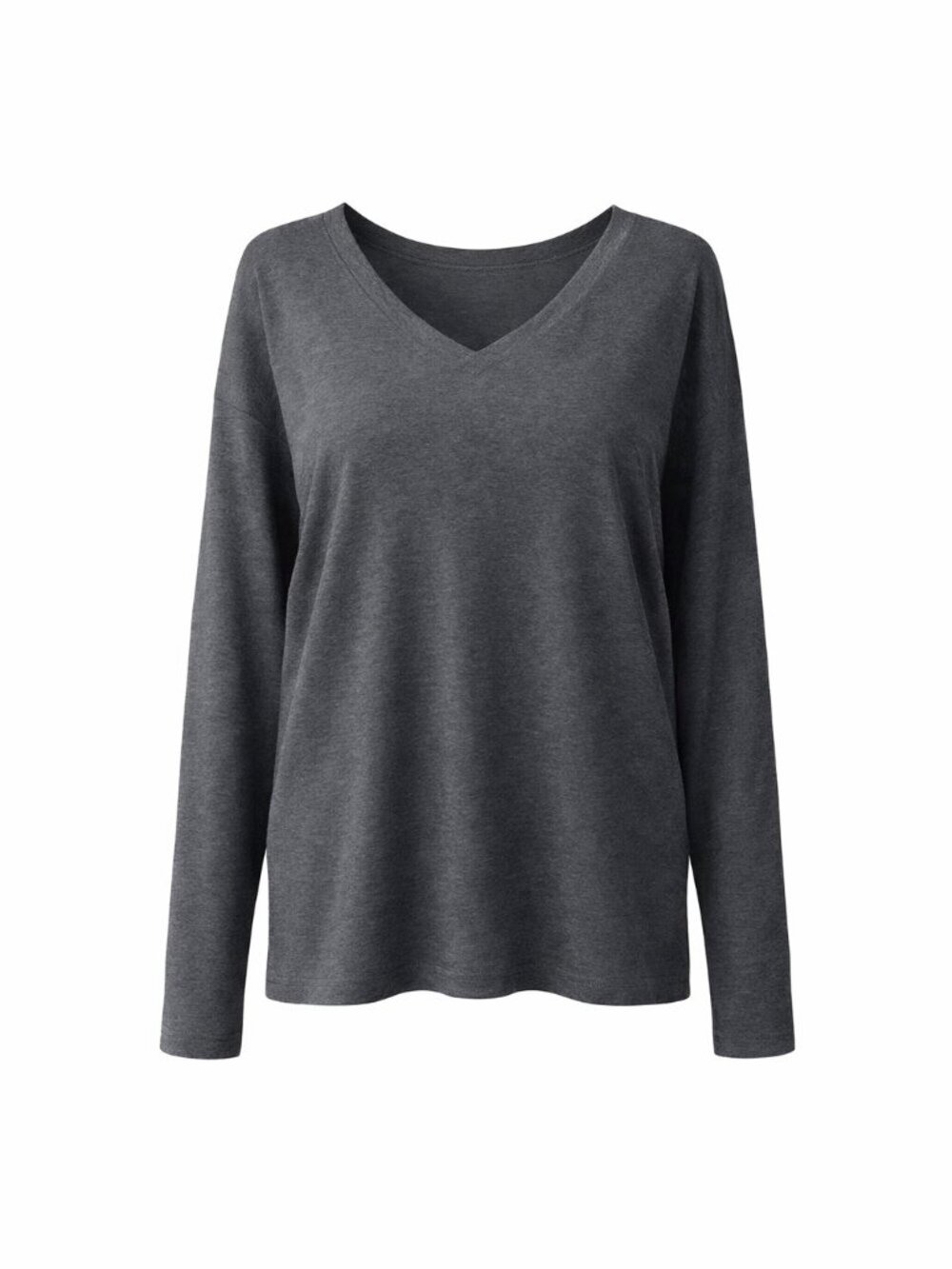 LANE BRYANT GREY LONG SLEEVE SWEATER V NECK SIZE 14/16